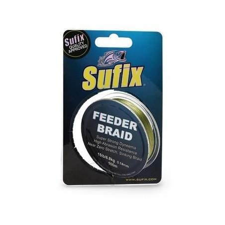 SUFIX Feeder Braid 100/10lb/0,10 Olive Green