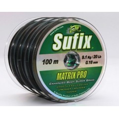 SUFIX Matrix Pro 100/0,14/18lb Black 6ks