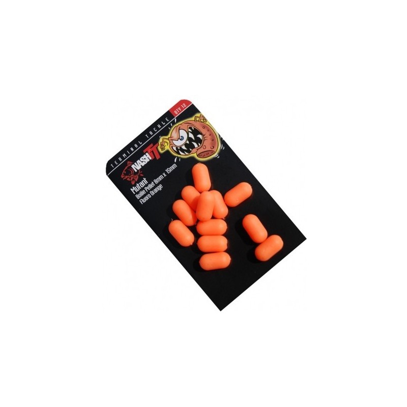 Nash Umělé boilie-pelety Mutant 8x15mm oranžové
