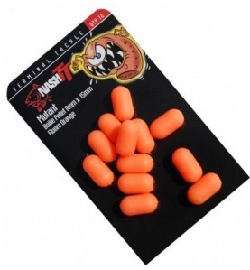 Nash Unělé boilie-pelety Mutant 8x15mm fluoro oranžové