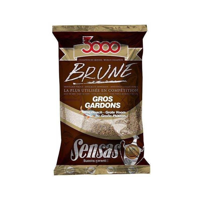 Sensas Krmivo 3000 Brune Gross Gardons (veľká plotica-hnedá) 1kg