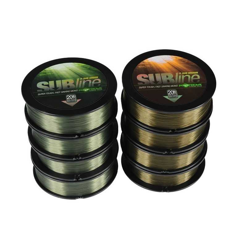 Vlasec Korda SUBline 0.43mm 20lb 1000 m hnedý