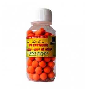 LK baits Mini POP-UP Fluoro Compot N.H.D.C. 10mm - plávajúce boilies