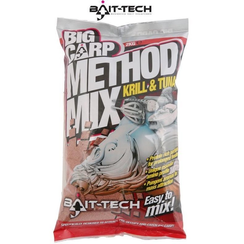 BAIT-TECH Krmítková zmes Big Carp Method Mix Krill & Tuna 2kg