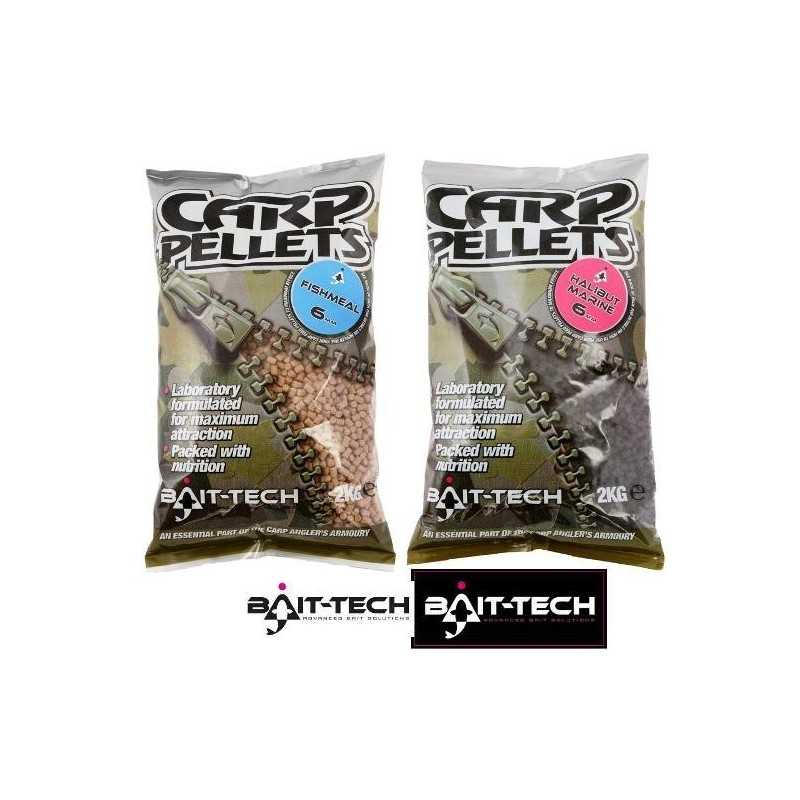BAIT-TECH Pelety Hallibut Carp Feed Pellets, 2kg
