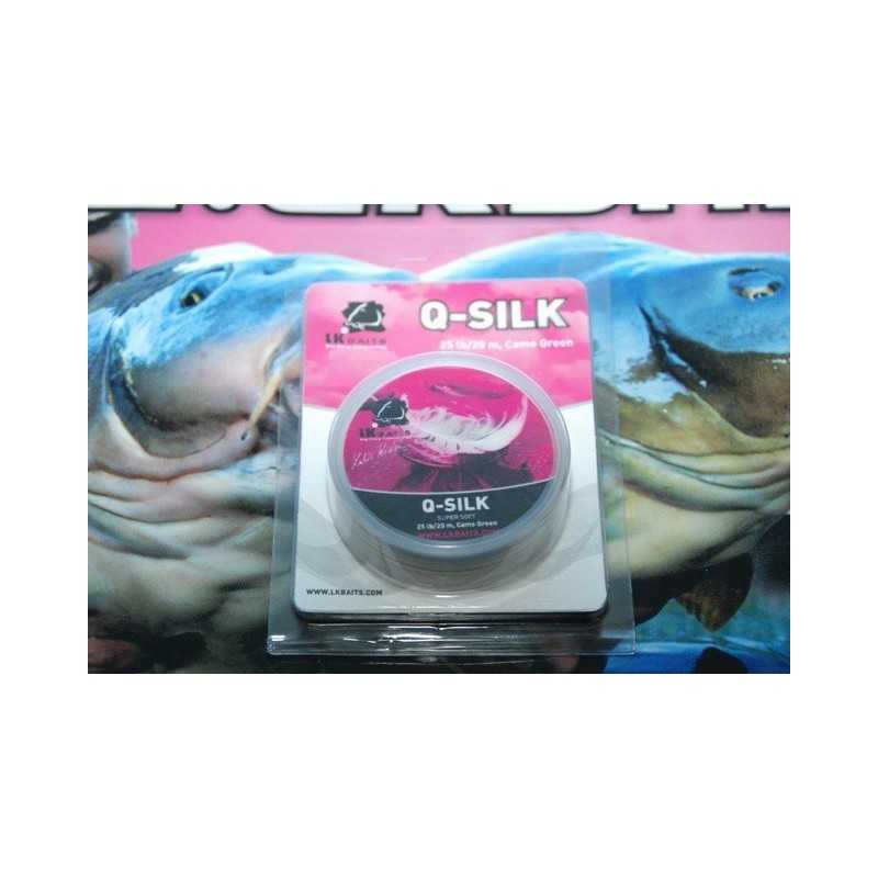 LK BAITS Q-SILK Camo Brown nadväzcová šnúra 25lb 20m