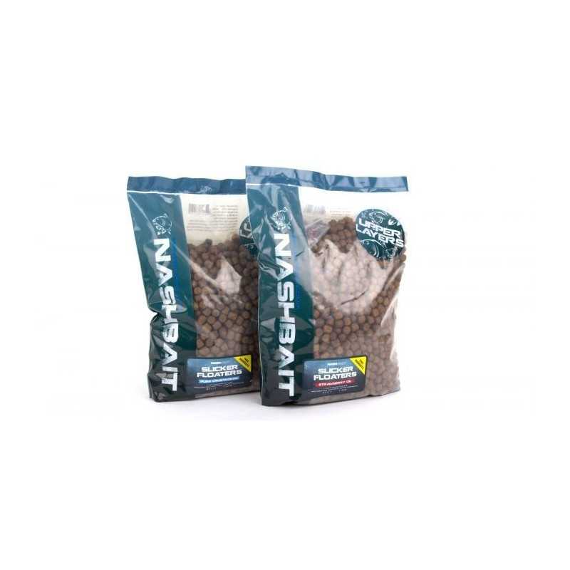 Nash Pelety plávajúce Slicker Floaters Pure crustacean 11mm + Hookbaits 1,4kg