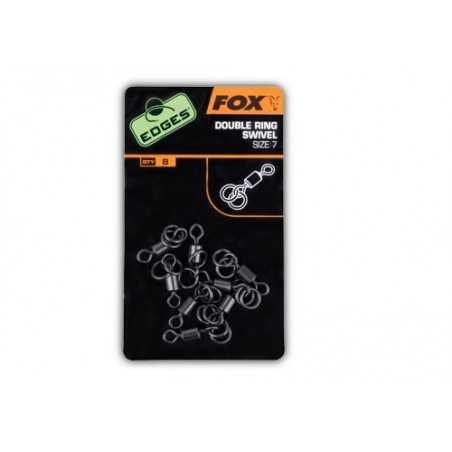 Obratlíky s dvomi krúžkami FOX EDGES Double Ring Swivel