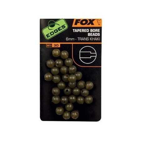 Gumové korálky FOX EDGES Tapered Bore Beads 6mm