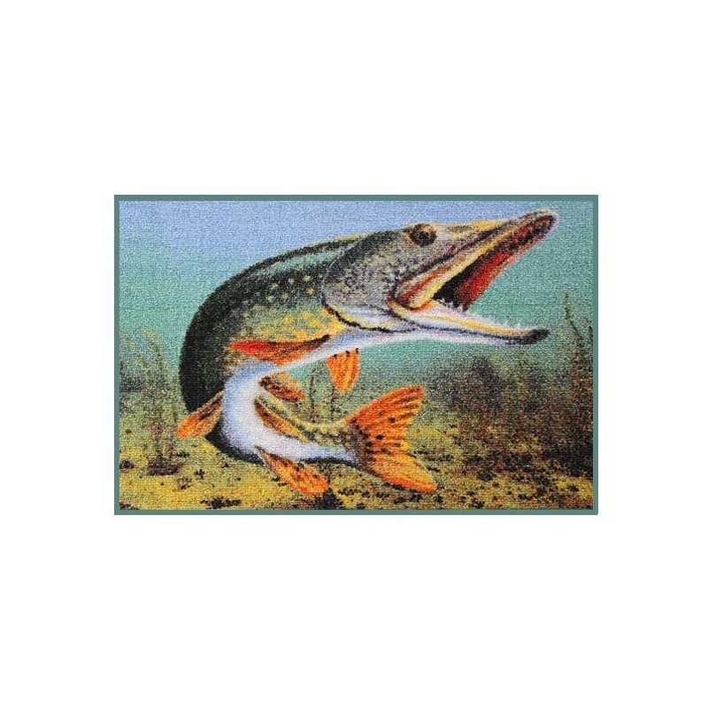 Delphin Rohož 3D šťuka 60cmx40cm