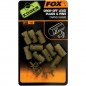 Vložky na olovo Fox Edges Drop Off Lead Plugs & Pins Trans Khaki 10ks