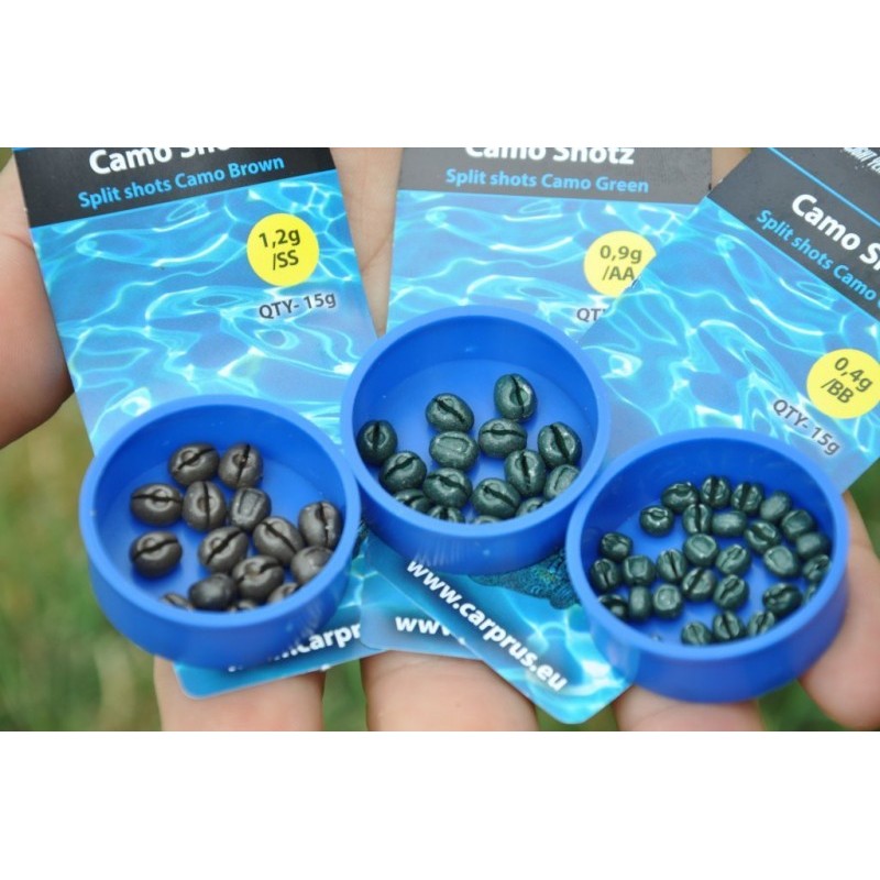 Carp ´R´ Us Zátažové broky Camo Shotz 0,40g camo green