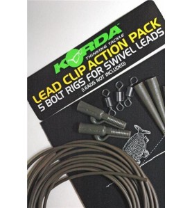 Korda Hotové montáže Lead Clip Action Pack Clay 3ks