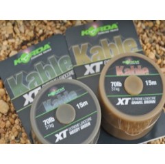 Korda olověnka Kable XT Extreme Leadcore gravel brown 70lb 31kg 15m Novinka 2015