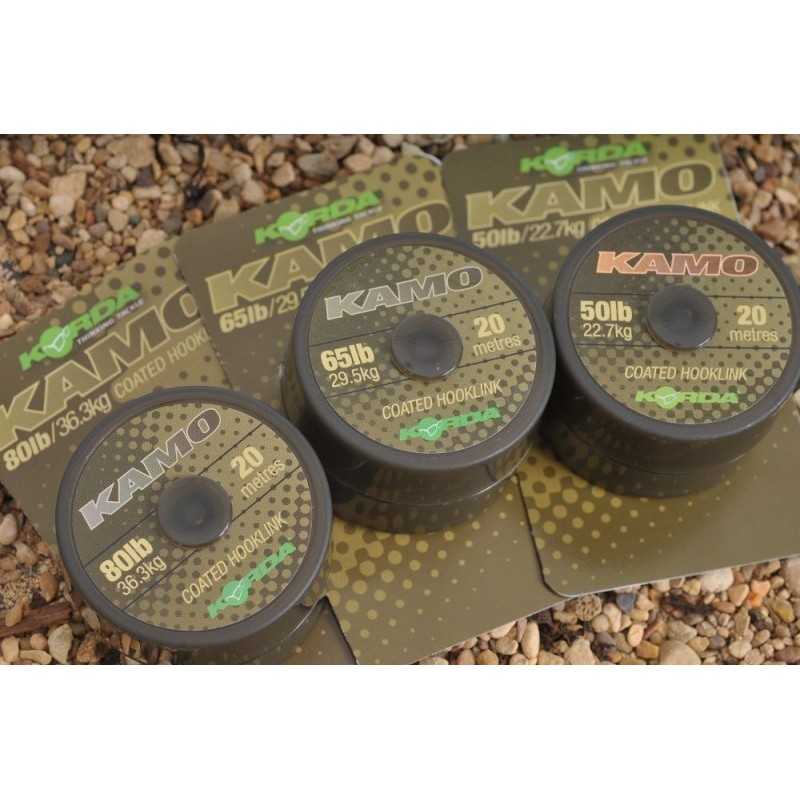 Korda Stužená šnúrka Kamo Coated Hooklink 80lb 20m
