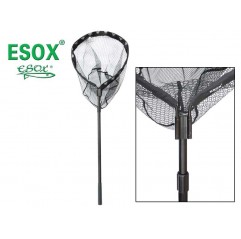 ESOX Podberák s pevným rámom a pogumovanou sieťkou + tyč