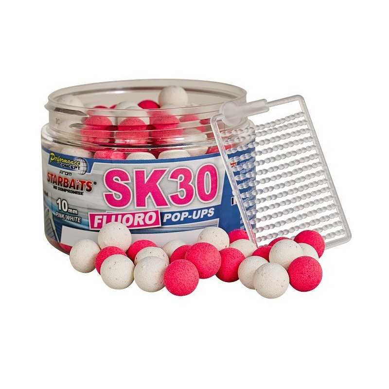 Starbaits SK 30 - Boilies FLUO plávajúce 60g 10mm Starbaits SK 30 - Boilies FLUO plávajúce 60g 10mm