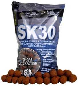 Starbaits SK 30 - Boilies potápavé 2,5kg 20mm