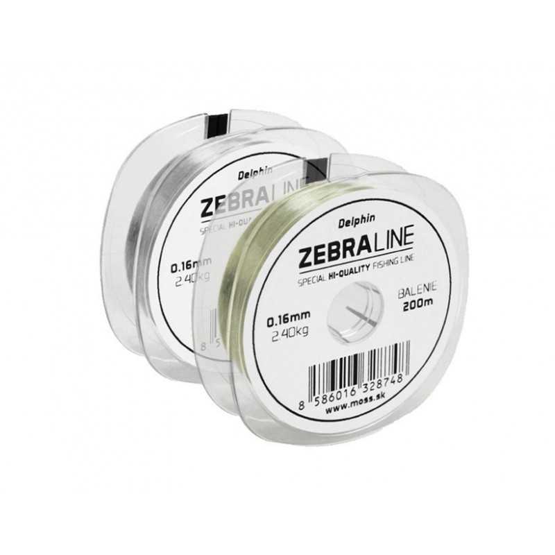 Vlasec Delphin Zebra Line /sv. oliva 100m 0,40mm 21,3lbs