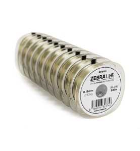 Vlasec Delphin Zebra Line /sv. oliva 100m 0,40mm 21,3lbs