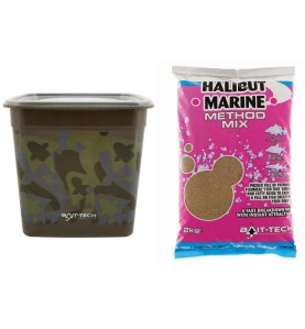 BAIT-TECH Camo Bucket Halibut Marine Method Mix 3kg