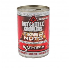 BAIT-TECH Tigrí orech v náleve Hot Growlers Tiger Nuts 400g
