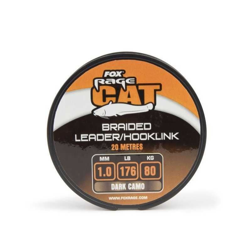 Šnúra FOX RAGE CAT BRAID LEADER/HOOKLINK DARK CAMO 20m