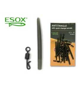 Gumičky proti zamotaniu ESOX ANTITANGLE WITH QUICK CHANGE SWIVELS, 10 ks