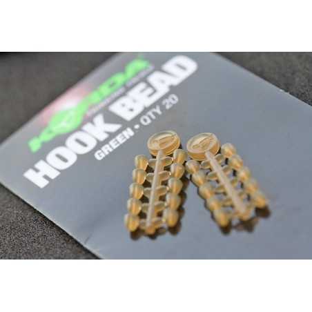 Korda Zarážky na háčik Hook Bead green 20 ks Novinka 2016
