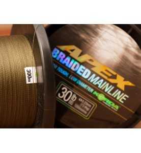 Korda Šnúra potápavá na navijak Apex Braided Mainline 0,23mm 30lb 450m