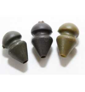 Korda Gumová zarážka Helicopter Bead Brown 20ks