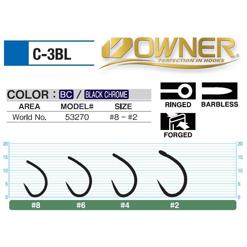 Háčik OWNER C-3BL TSUYOSHI CARP