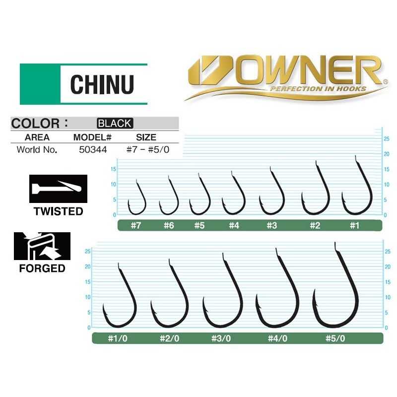 Háčik OWNER 50344 CHINU BLACK