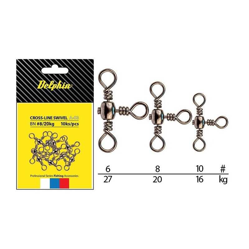 Trojobratlík Delphin Cross-Line Swivel A-03/10ks