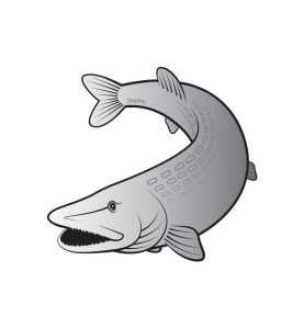 Delphin Nálepka šťuka SILVER