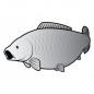 Delphin Nálepka kapor SILVER