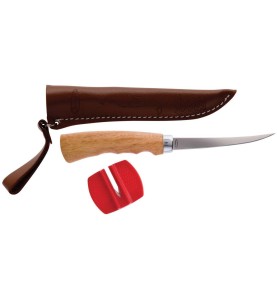 Berkley Filetovací nôž s drevenou rúčkou a puzdrom (čepeľ 10cm)