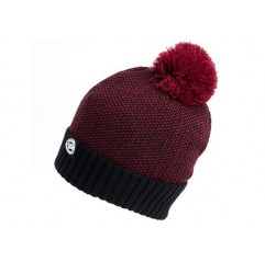 Fox Zimná čiapka Chunk Burgundy / Black Bobble Hat