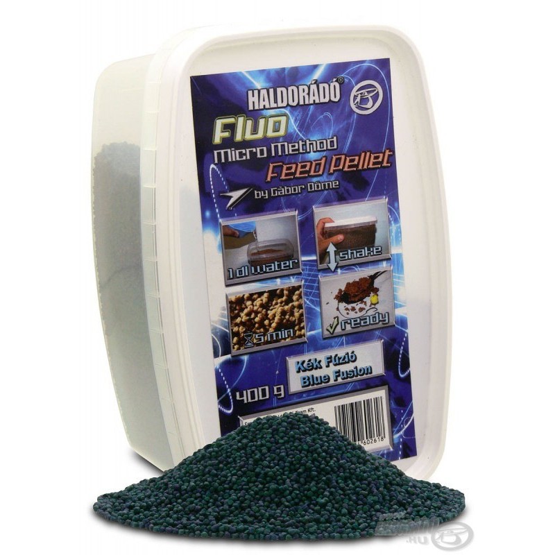 Haldorádó Fluo Micro Method Feed Pellet - Modrá Fúzia