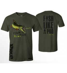 Fladen Tričko Hungry Pike zelené