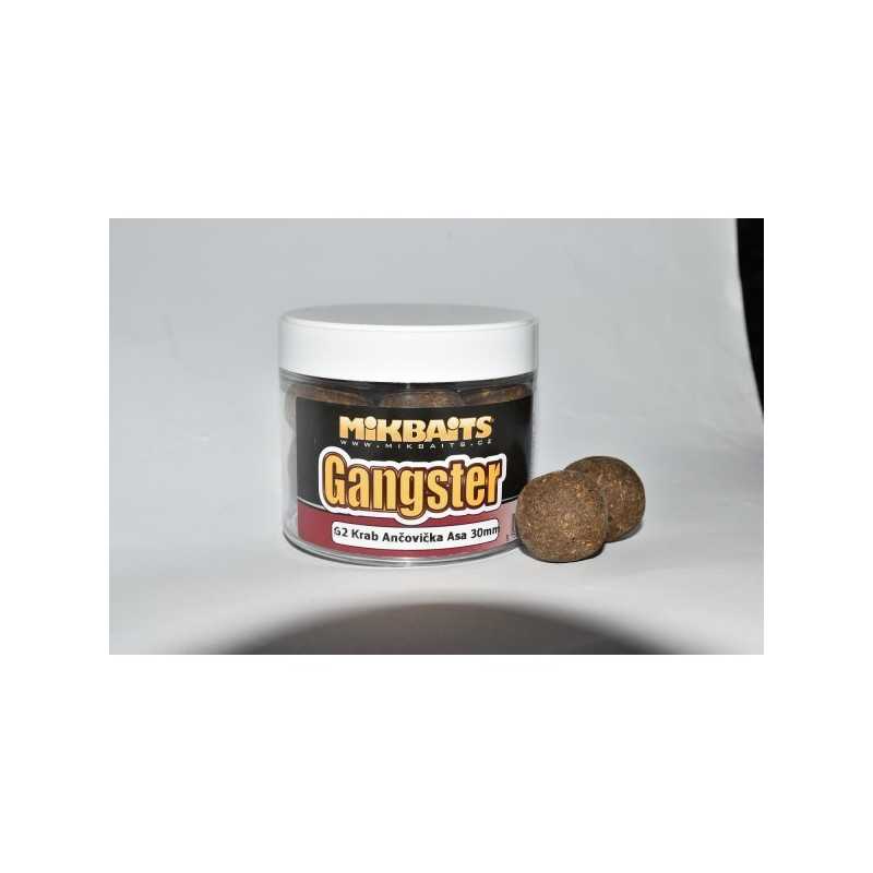 Mikbaits Gangster Extra Hard Boilies 300ml - G2 Krab&Ančovička&Asa 30mm