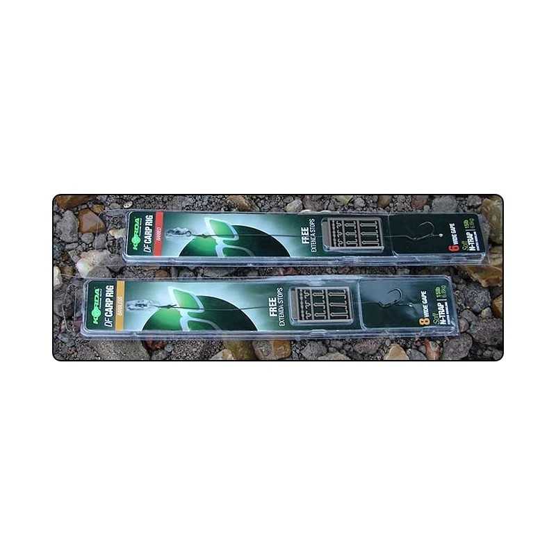 Korda N-Trap DF Rig Wide Gape - 4 bez protihrotu 30 lb