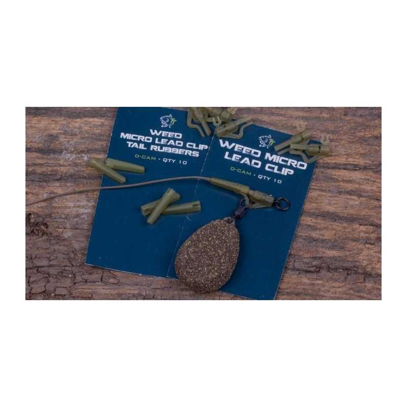 Nash Prevlek na záves Weed Micro Lead Clip Tail Rubbers Diffusion Camo 10ks