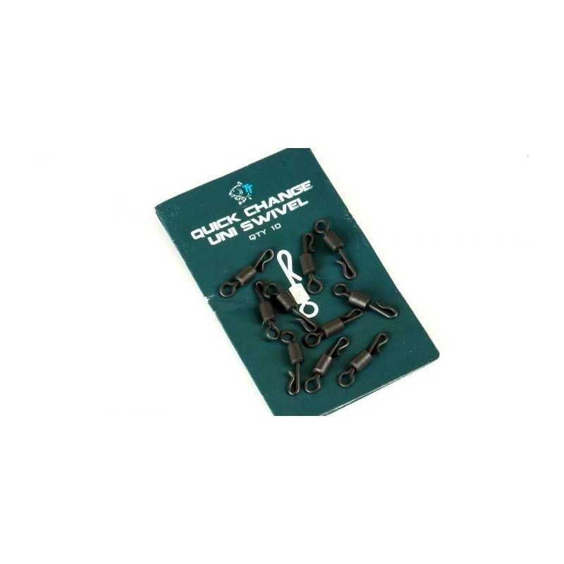Nash Rýchlovýmenný obratlík Quick Change Uni Swivel 10ks