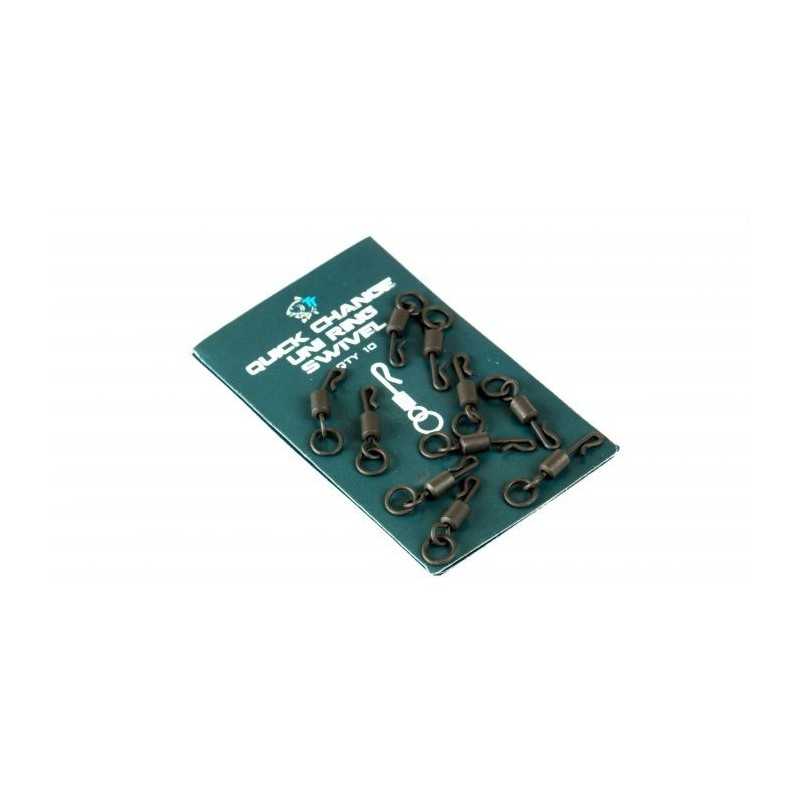 Nash Rýchlovýmenný obratlík Quick Change Uni Ring Swivel 10ks