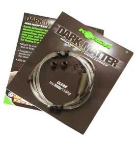 Korda Hotové montáže Dark Matter Helicopter Chod Leader clay 1m 40lb šedá