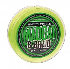 MADCAT 8-BRAID 0,40mm/270m/40,8kg/90LBS - Sumcová Zelená Šnúra