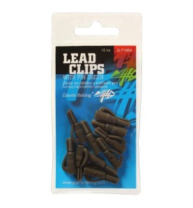 Giants Fishing Záves na olovo Lead clips with pin Green / 10ks