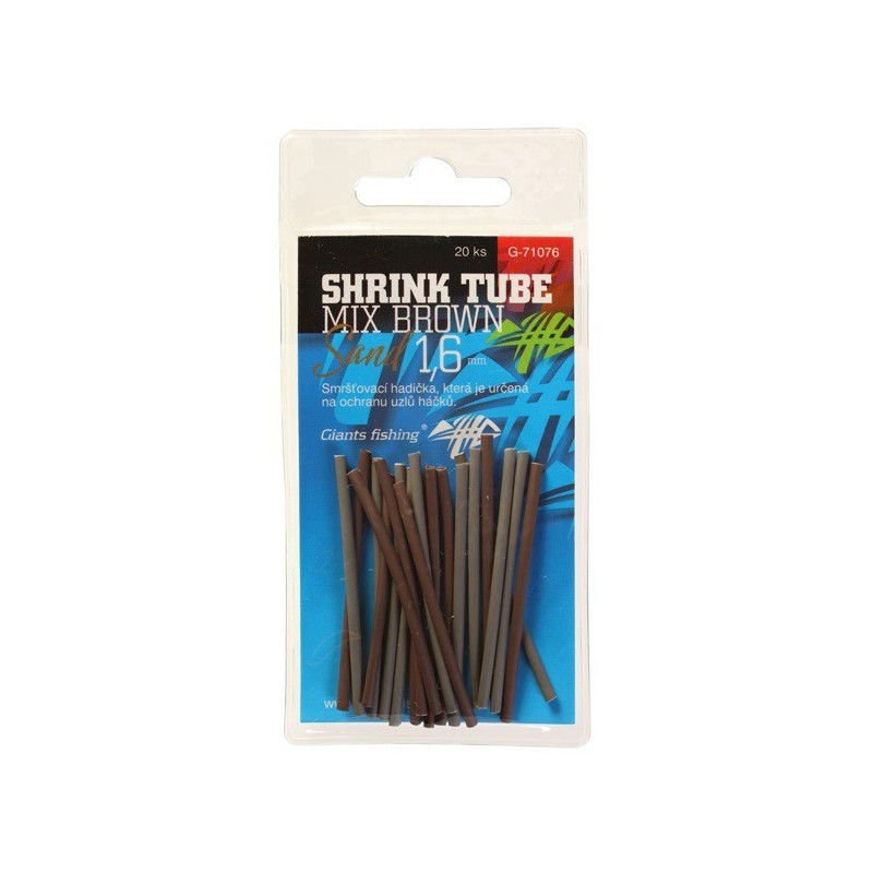 Giants Fishing Zmršťovacia hadička mix farieb Shrink Tube Brown-Sand 2mm 20ks