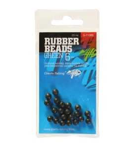 Giants Fishing Gumové guličky Rubber Beads Transparent Green 5mm, 20ks